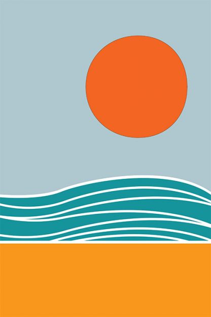 Beach Minimal Abstract poster