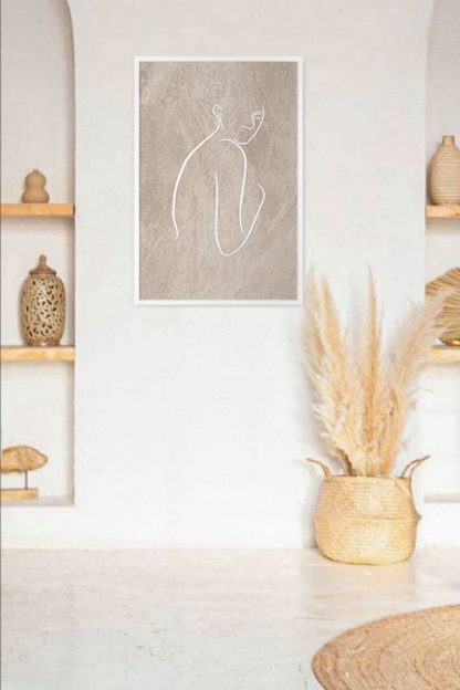 Vanity Pose Abstract poster in interior
