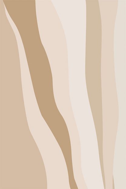 Wavy Shape Abstract poster