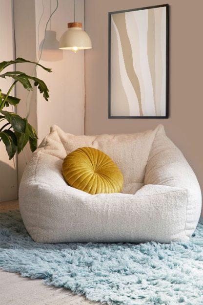 Wavy Shape Abstract poster in interior