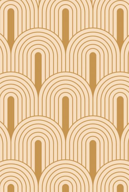Line circular pattern poster