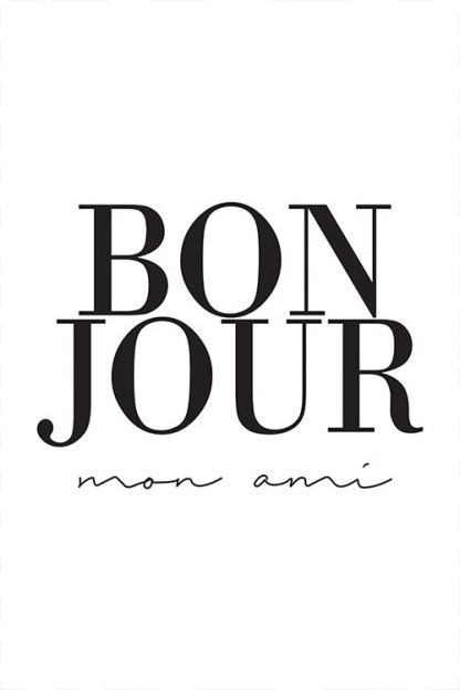 Bonjour mon ami poster