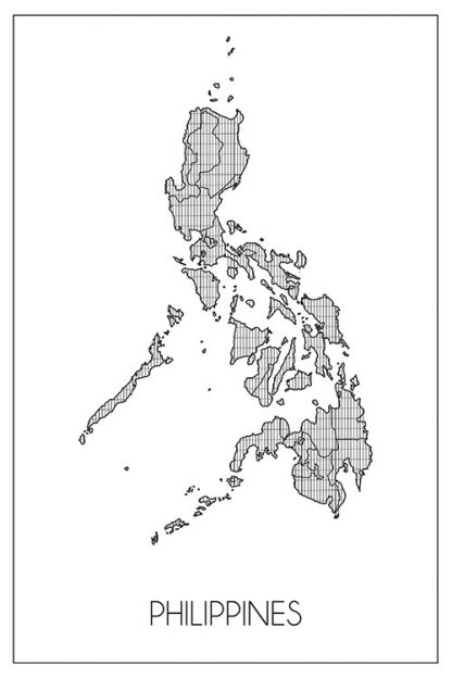 Philippine Map Art Poster