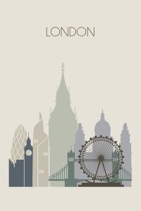 London Skyline Poster - Artdesign