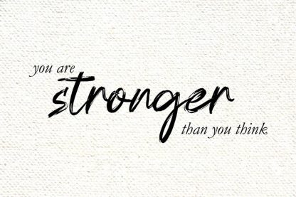 You are stronger than you think poster