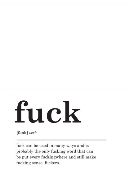 Fuck Definition poster