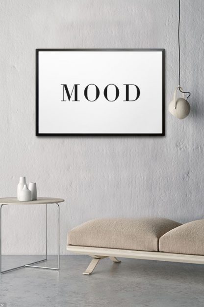 mood poster in interior