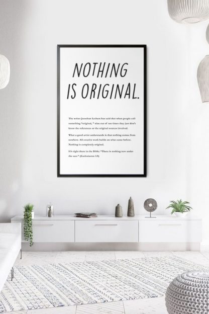 Nothing is original poster in interior