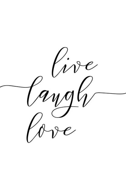 Live Laugh Love Typography poster