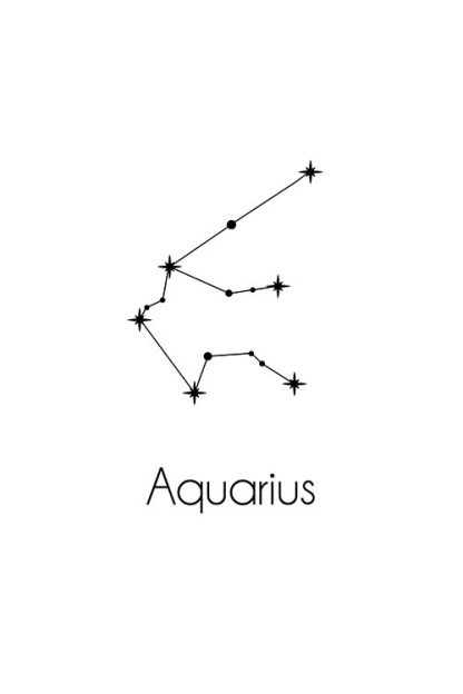 Constellation Zodiac Aquarius poster