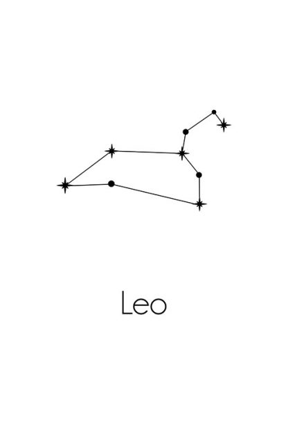 Constellation Zodiac Leo poster