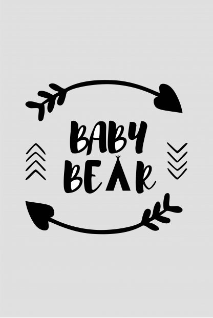 Baby bear poster