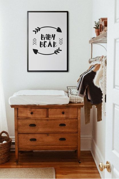 Baby bear poster