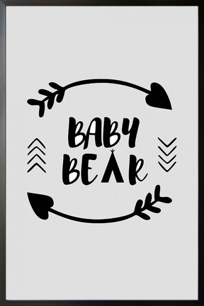 Baby bear poster