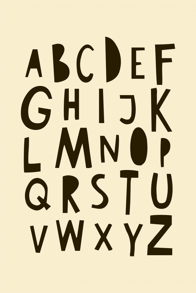 Kiddie Alphabet Poster - Artdesign