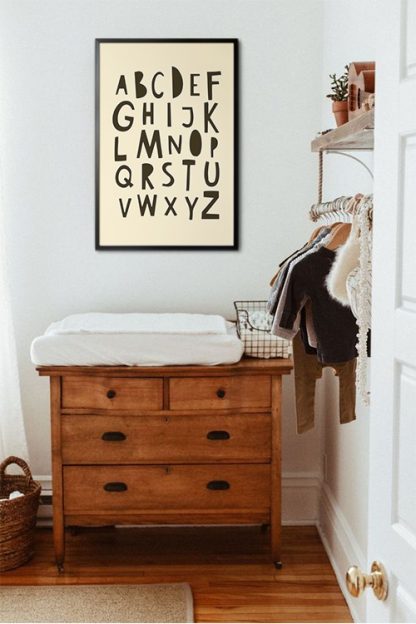 Nursery Kiddie Alphabet Poster