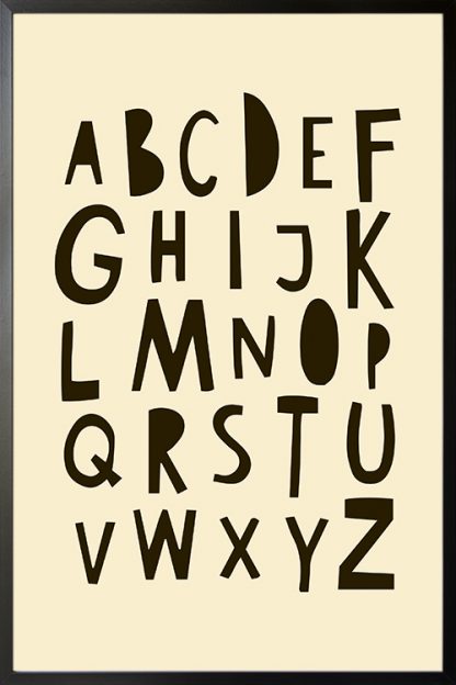 Nursery Kiddie Alphabet Poster