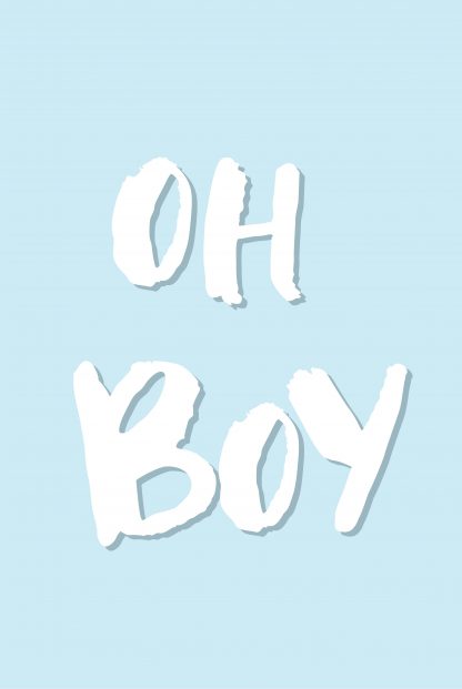 Nursery Oh boy poster