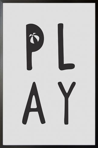 Nursery Play Typo poster