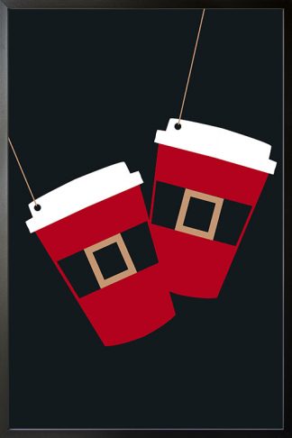 Holiday Elegant Christmas cup poster