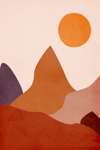 Valley Abstract poster