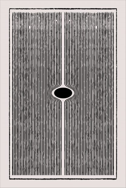 Grunge Line and oval poster