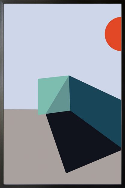 Abstract shapes and colours no.6 poster