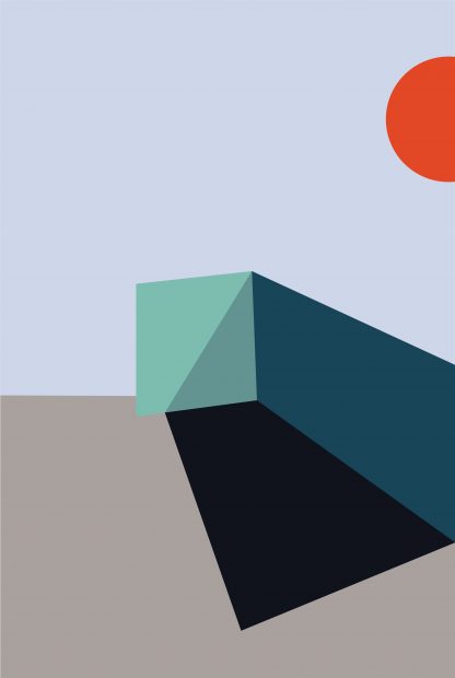 Abstract shapes and colours no.6 poster
