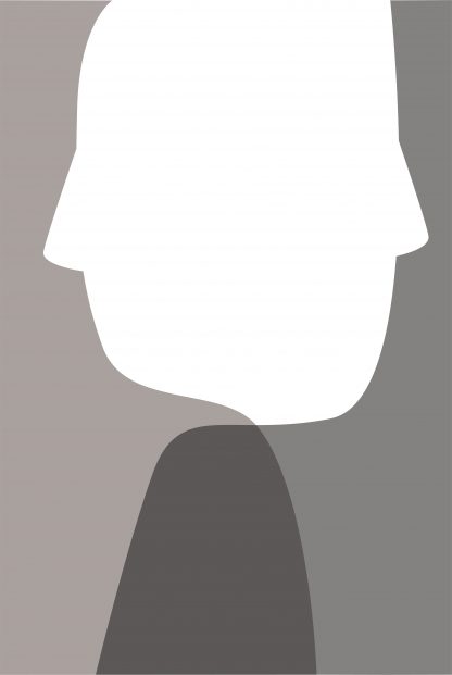 Abstract person shapes and colours poster