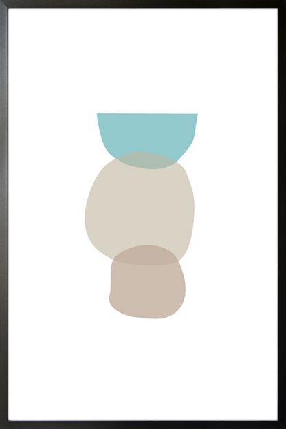 Abstract shapes and colours no.11 poster