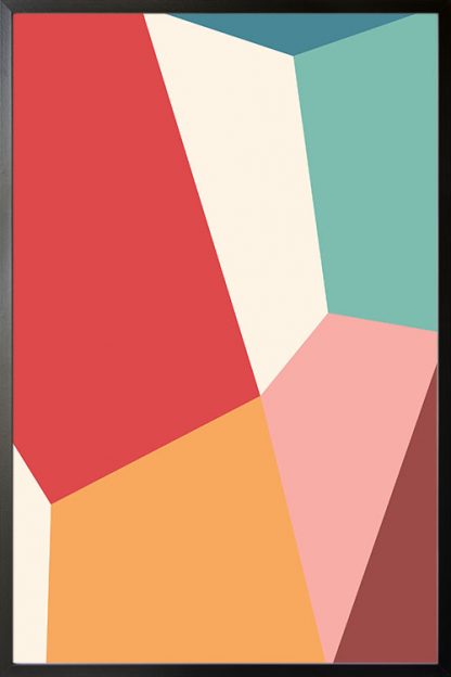 Abstract shapes and colours no.13 poster