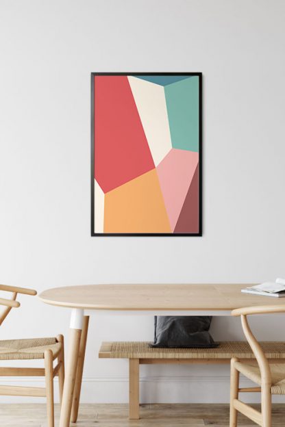 Abstract shapes and colours no.13 poster