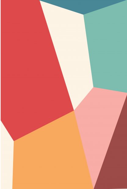 Abstract shapes and colours no.13 poster