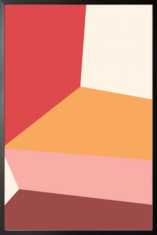 Abstract shapes and colours no.14 poster