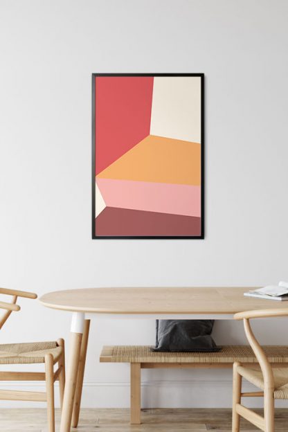 Abstract shapes and colours no.14 poster