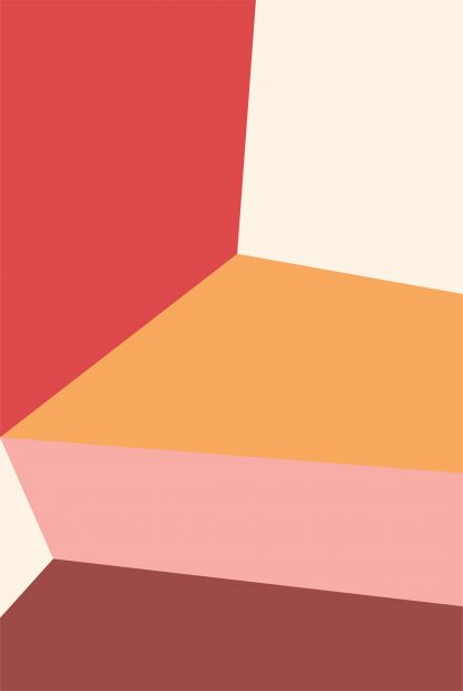 Abstract shapes and colours no.14 poster