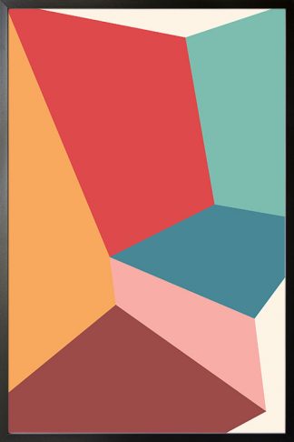 Abstract shapes and colours no.15 poster