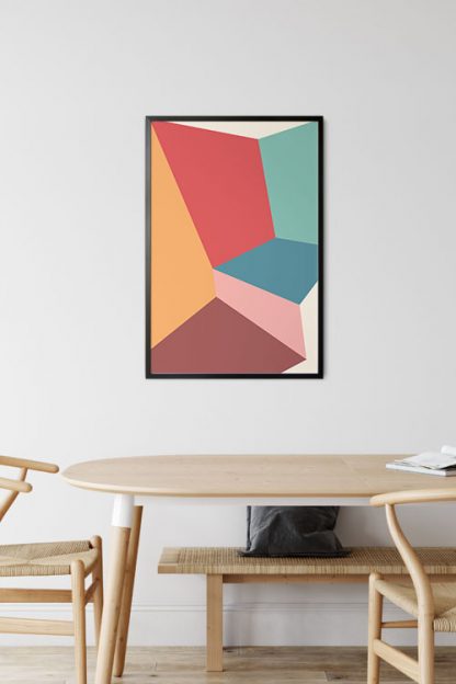 Abstract shapes and colours no.15 poster
