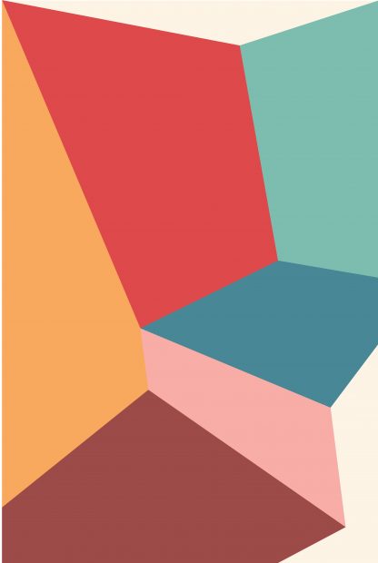 Abstract shapes and colours no.15 poster