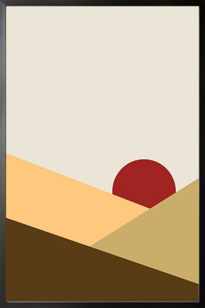 Abstract shapes and colours no.1 poster