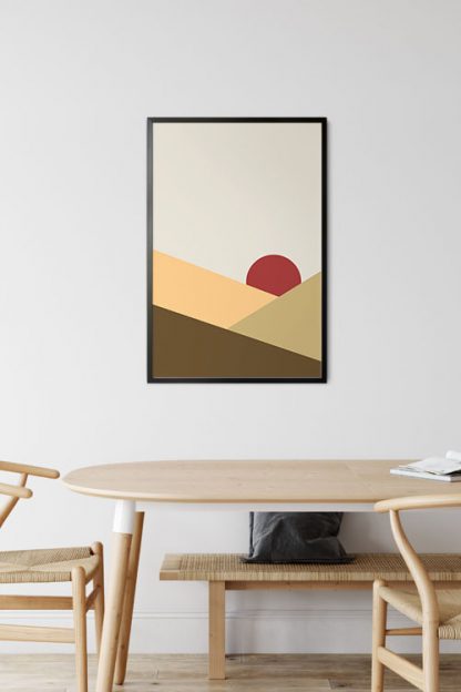Abstract shapes and colours no.1 poster