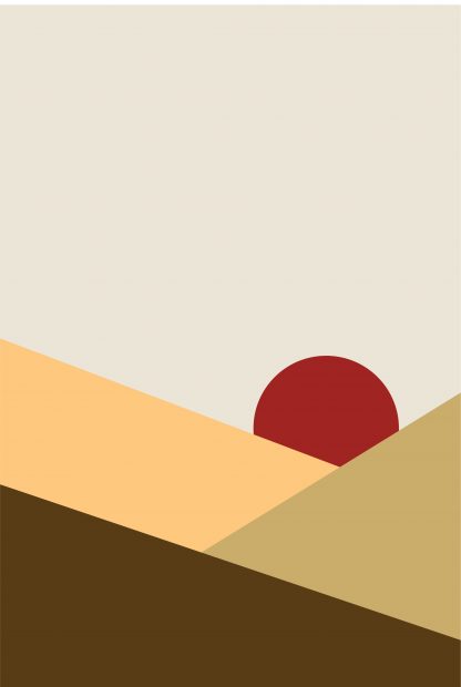 Abstract shapes and colours no.1 poster