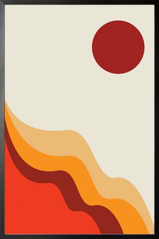 Abstract shapes and colours no.17 poster