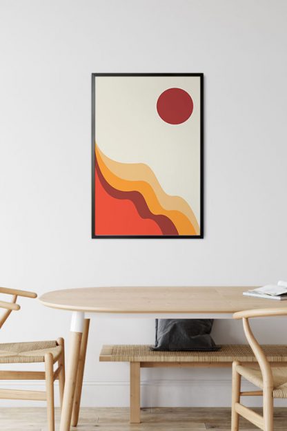 Abstract shapes and colours no.17 poster