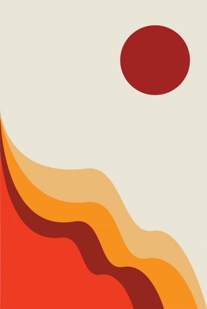 Abstract shapes and colours no.17 poster