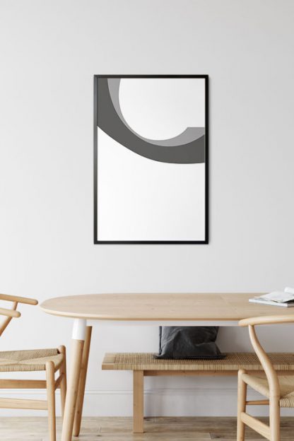 Abstract gray tone no.1 poster