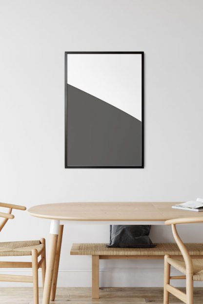 Abstract gray tone no.4 poster