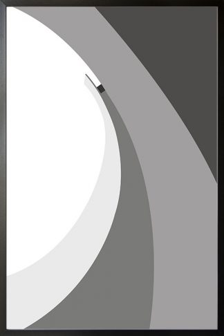 Abstract gray tone no.7 poster