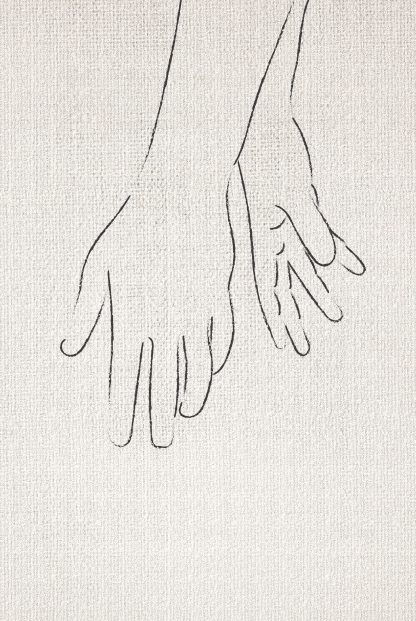 Partner Hands illustration poster