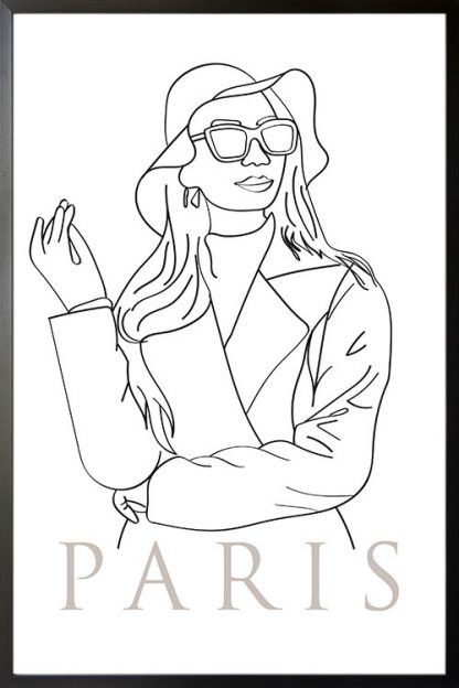 Fashion Paris illustration poster